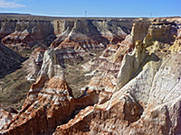 Red and white rocks