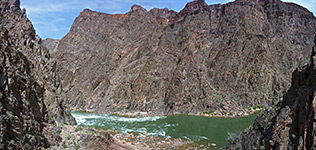 The Colorado River, at the end of Hance Creek