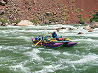 Rafter at Hance Rapids