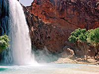 Spray from Havasu Falls