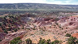 Purplish badlands