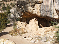 Path beside the ruins
