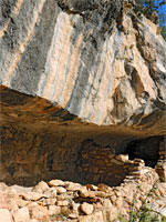 Streaked cliff