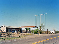 Abandoned gas station at Jackrabbit