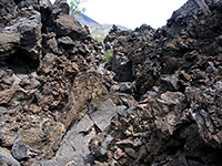 Ravine through the lava