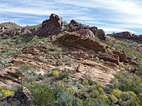 Layered rocks
