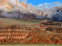 Mist over the Vermilion Cliffs