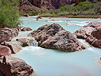 Pool below boulders