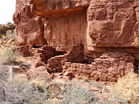 Ruins in a canyon