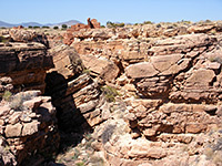 Canyon north of Lomaki