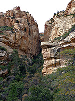 Upper end of the canyon