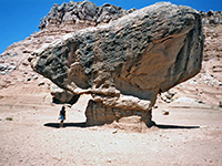 A balanced rock, near Lees Ferry