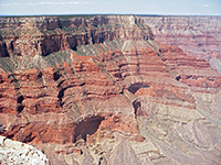 Cliffs below Pima Point, west of Mohave Point