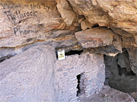Ruin in a cave