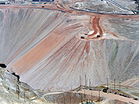 Morenci Mine - spoil heap