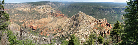 Panorama of upper Oak Creek