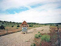 'Road Closed' - old Route 66