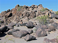 South side of the hill, Painted Rock