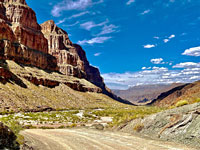 Cliffs by the road