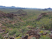Ravine east of the peak