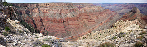 Cliffs below Piute Point