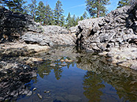 Pool and lava