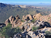 Jagged rocks
