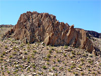 Jagged outcrop