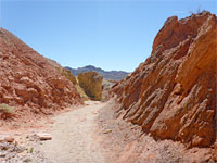 Gravelly canyon floor