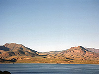 Hills on the east side of the lake