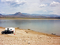 Lakeshore camping