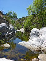 Pool and white rocks