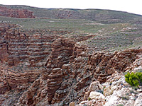 Upper end of the canyon