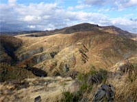 Hills to the northeast