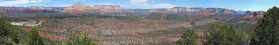 Panoramic view of Sedona