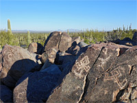 Angular petroglyphs