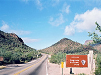 Northeast entrance to the park