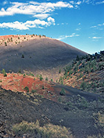 Clouds above the crater