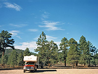 Camping near Painted Desert Vista
