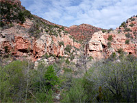 Red cliffs