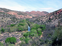 Lower end of the canyon