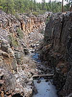 Pools and boulders