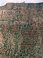 Cliffs beneath Desert View