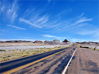 Road past the tepees