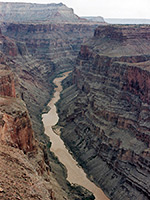 View north along the canyon