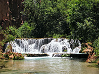 Travertine formations