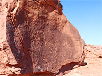 Two bird petroglyphs