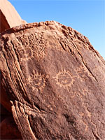 Sun clan petroglyphs