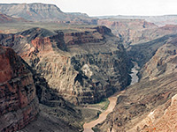 The Lava Falls overlook