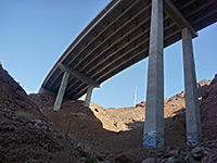 US 93 bridge supports